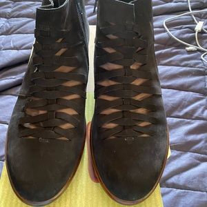 Bait Leviche Black Suede Ankle Boots